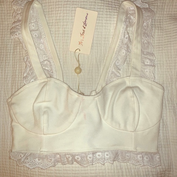 For Love And Lemons Tops - For love and lemons bustier crop top